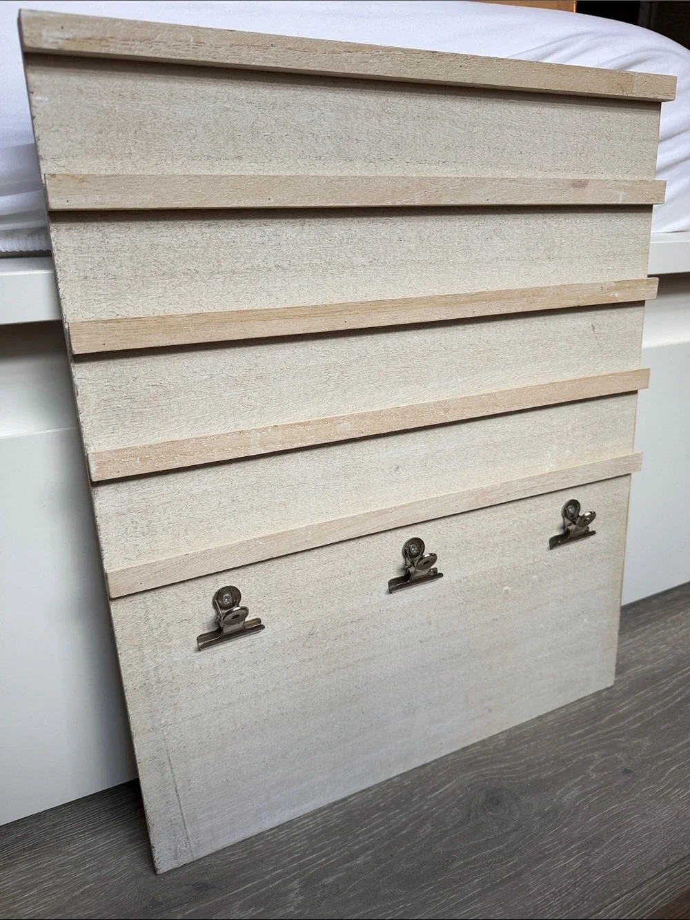 Natural Wood Clip Display Wall Art